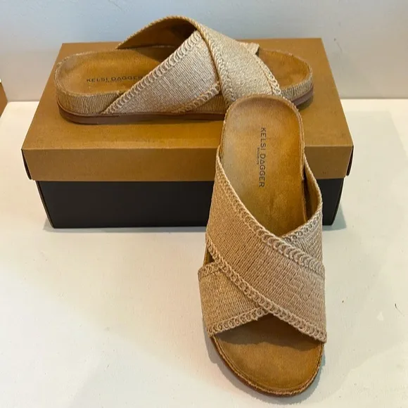 New Kelsi Dagger Brooklyn Sailor Sandals in natural