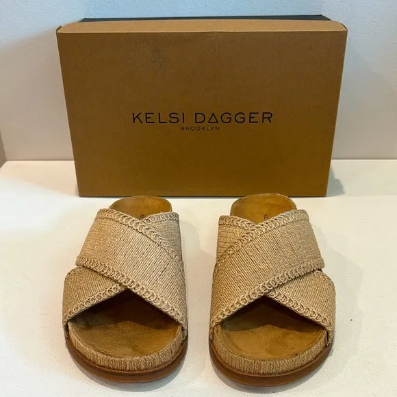 New Kelsi Dagger Brooklyn Sailor Sandals in natural