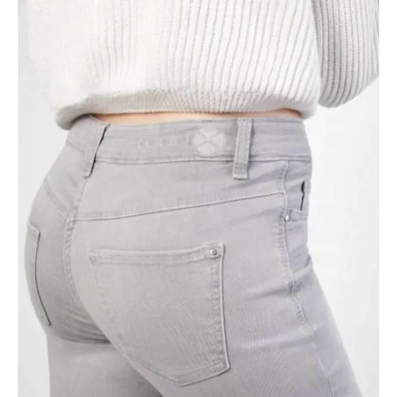 NEW MAC silver dream cotton stretch jeans in silver