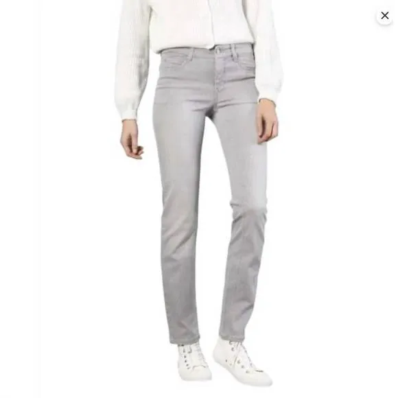 NEW MAC silver dream cotton stretch jeans in silver