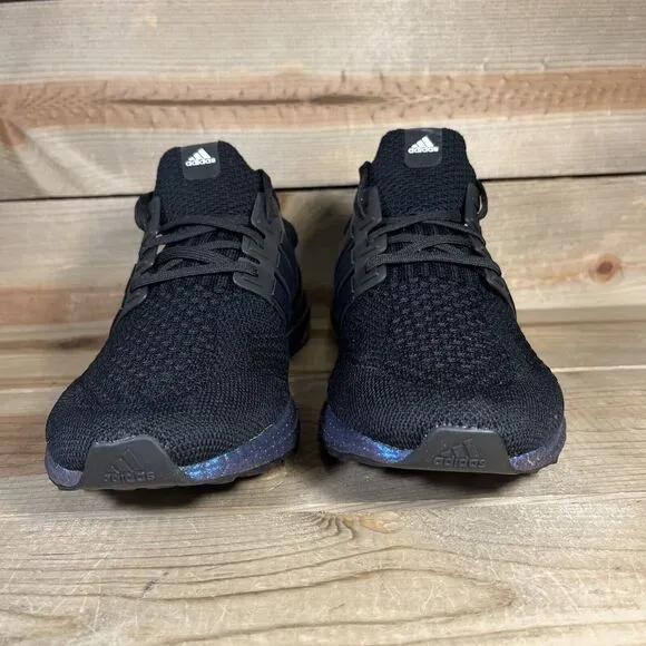 NEW Mens Size 8 Adidas Ultraboost 5.0 DNA Core Black Metallic Blue Shoes GY8614