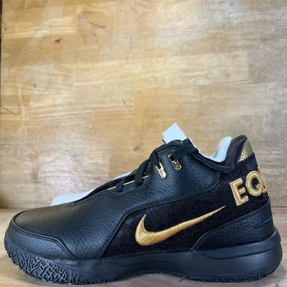NEW Nike Zoom LeBron NXXT Gen AMPD Equity Mens Size 9 Shoes Sneakers Black White