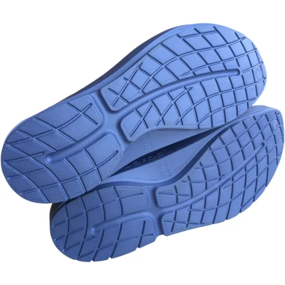 NEW Oofos Oocandoo Recovery Fisherman Water Sandals Womens 12 Mens 10 Blue Strap