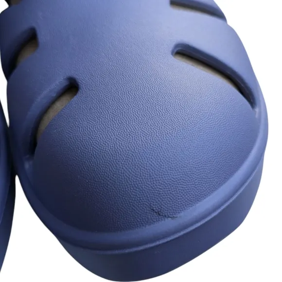 NEW Oofos Oocandoo Recovery Fisherman Water Sandals Womens 12 Mens 10 Blue Strap
