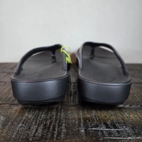 NEW Oofos Oolala Luxe Womens Size 6 Recovery Slip-On Flip Flop Sandal Frost Blue