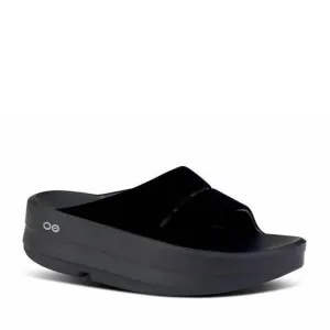 NEW OOFOS women's limited sandals in posh black