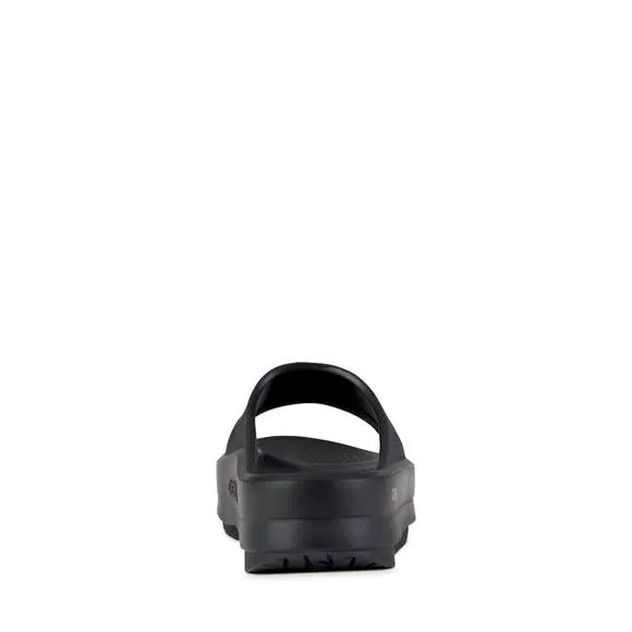 NEW OOFOS women's oomega ooahh sandal in black