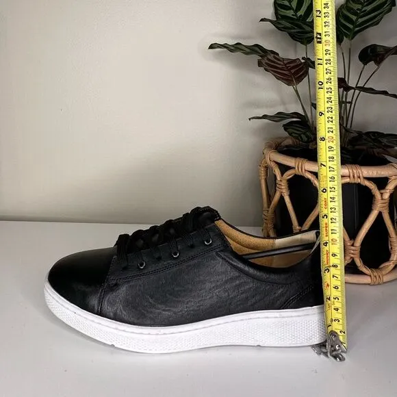 NEW Sandro Moscoloni M180 Black Leather Low-Top Sneakers Men’s Size 11D Brazil