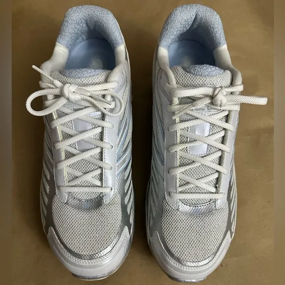 NEW Skechers Shape Ups Toners KTP Fitness Athletic Shoes White Silver Size 11