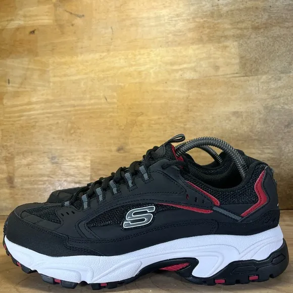 NEW Skechers Stamina Cutback Mens Sz 9 Extra Wide Training Shoes Sneakers Black