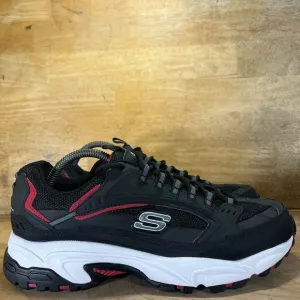NEW Skechers Stamina Cutback Mens Sz 9 Extra Wide Training Shoes Sneakers Black