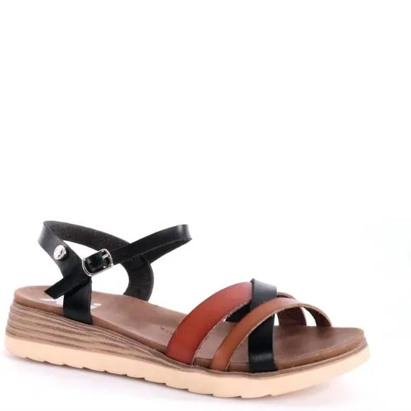 NEW XTI women's strappy comfort sandals in multicolor