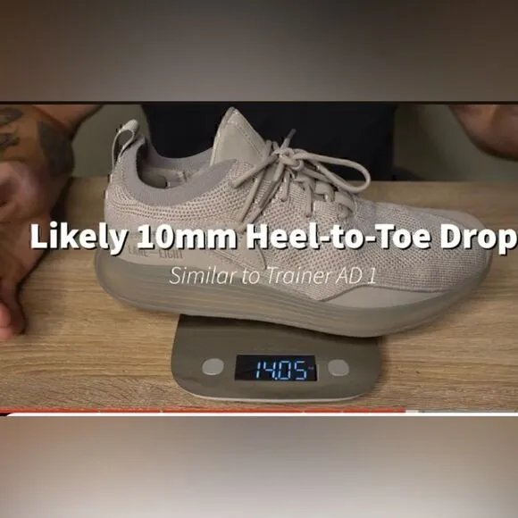 New!  Lane-Eight HIIT Trainers “Soft Grey” 8.5