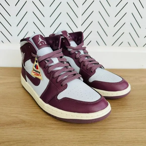 🤩Nike Air Jordan 1 Mid 'Sky J Mauve' Sz 7 Women's  Shoes White BQ6472-050 New