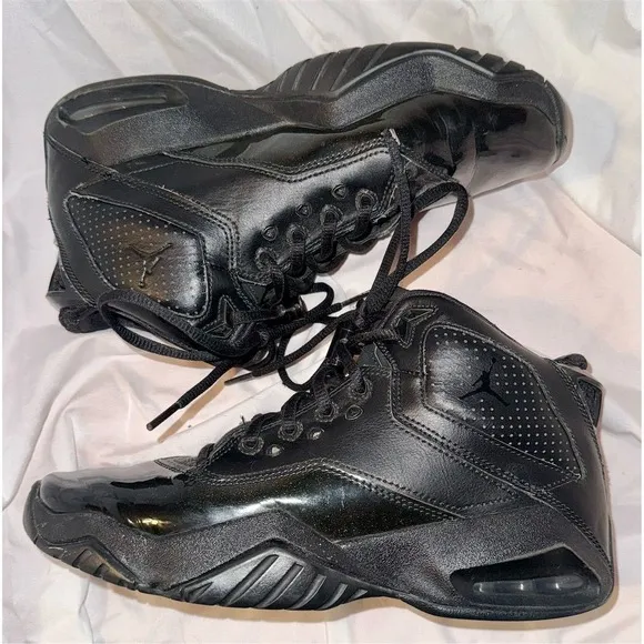 Nike Air Jordan B'Loyal GS Triple Black High Top Sneakers 5.5Y