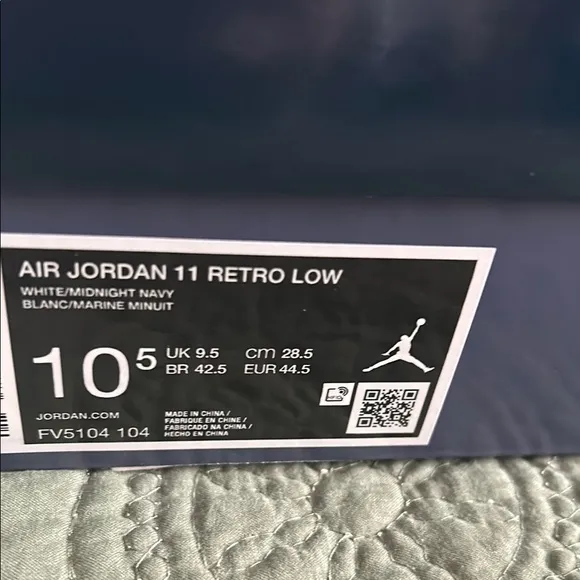 Nike Air Jordan Men's Shoes - White and Blue Brand New!!Air Jordan 11 retro low