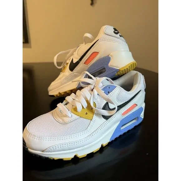 NIKE AIR MAX 90 White/Black PURE PLATINUM  Women’s 6 CZ3950-100 Brand New!