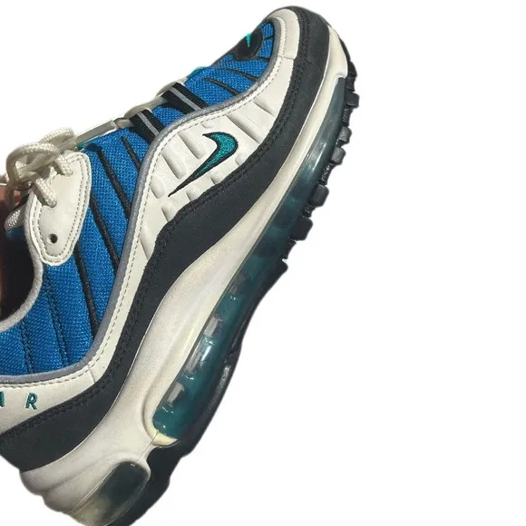 Nike air max 98 Blue Nebula radiant emerald women’s size 7.5 white/blue shoes