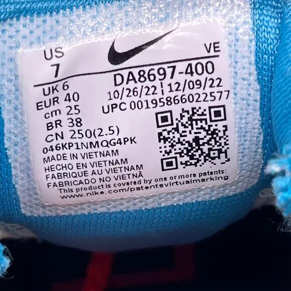 Nike Air Zoom Pegasus Trail 3 Shoes Mens 7 Laser Blue Hiking Comfort Running
