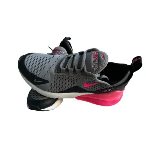 Nike AirMax 270 Pink/ Black/ Gray Youth Size 4 Running Shoes ~ NWOT