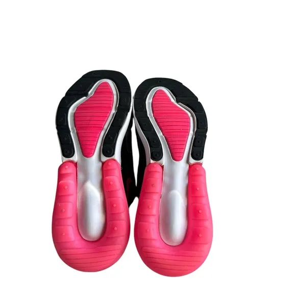 Nike AirMax 270 Pink/ Black/ Gray Youth Size 4 Running Shoes ~ NWOT