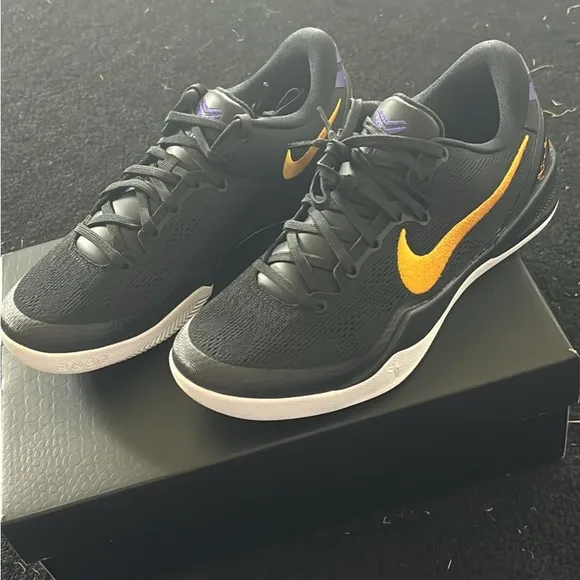 Nike Black and Gold Athletic Shoes