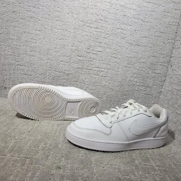 Nike Ebernon Low Triple White AQ1775-100 Mens Size 9 Trainers Sneaker Shoes