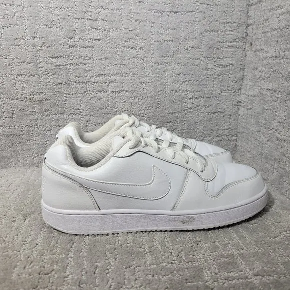 Nike Ebernon Low Triple White AQ1775-100 Mens Size 9 Trainers Sneaker Shoes