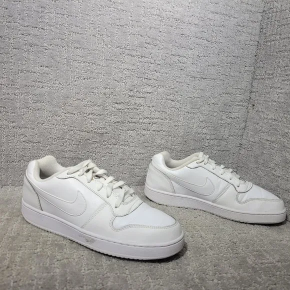 Nike Ebernon Low Triple White AQ1775-100 Mens Size 9 Trainers Sneaker Shoes