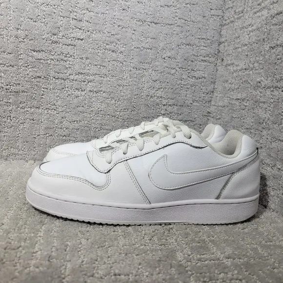 Nike Ebernon Low Triple White AQ1775-100 Mens Size 9 Trainers Sneaker Shoes