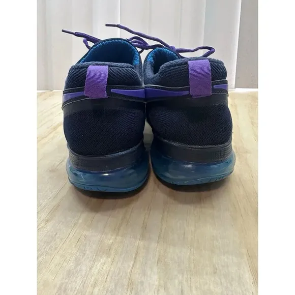 Nike Fingertrap Air Max Mens Size 14 Purple Swoosh Blue Training Shoes EUC