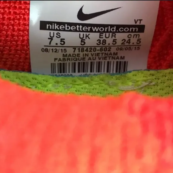 Nike free flyknit 3.0 women's running sneakers shoes size 7.5