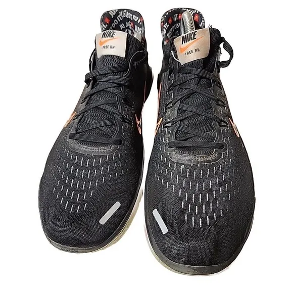 Nike Free Run Just Do It 2018 BLACK Fitness Workout Sneakers Shoes Mens 11
