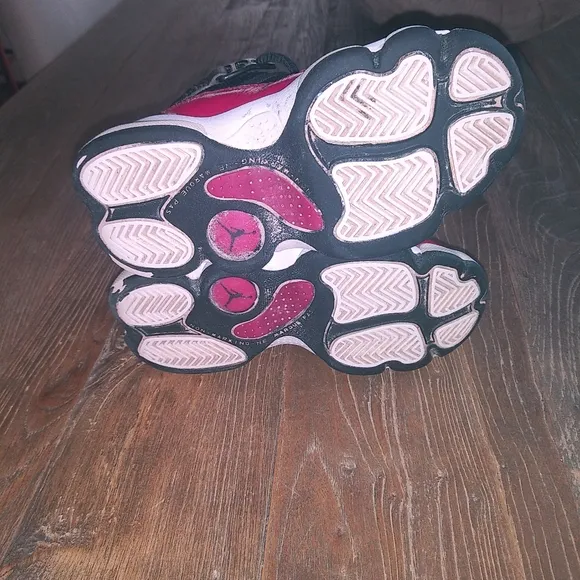Nike Jordan 6 Rings Black Fitness Red Sneakers Shoes Kids 10.5 C