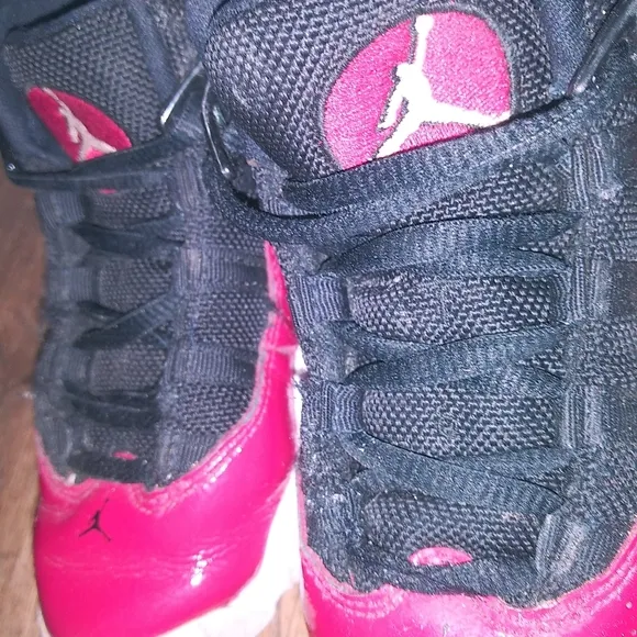 Nike Jordan 6 Rings Black Fitness Red Sneakers Shoes Kids 10.5 C