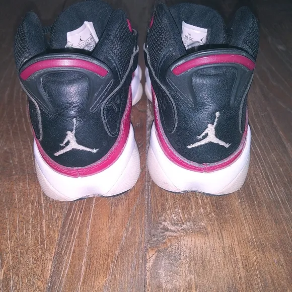 Nike Jordan 6 Rings Black Fitness Red Sneakers Shoes Kids 10.5 C