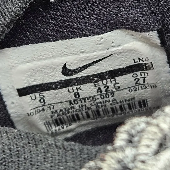 Nike Lebron 15 as gray size 9