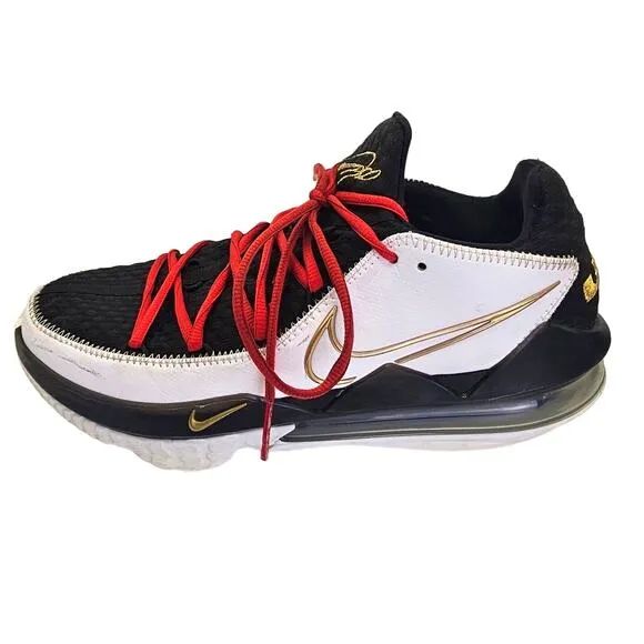 Nike Lebron 17 Low EP Metallic Gold Basketball Sneaker