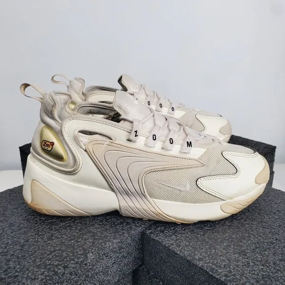 Nike Men Zoom 2K Sail White Running Fitness Sneakers AO0269-001 Size 9.5 Shoes