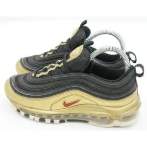 Nike Mens Air Max 97 QS AT5458-002 Black Gold Running Shoes Sneakers Size 4.5