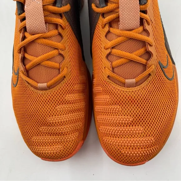 Nike Metcon 9 Men’s - SZ 10 - Orange Grey Training Workout Shoes Sneakers