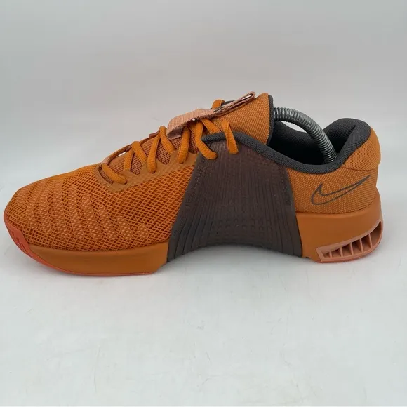 Nike Metcon 9 Men’s - SZ 10 - Orange Grey Training Workout Shoes Sneakers