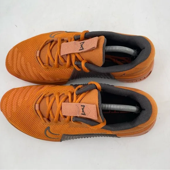 Nike Metcon 9 Men’s - SZ 10 - Orange Grey Training Workout Shoes Sneakers