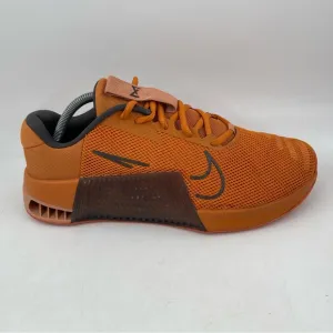 Nike Metcon 9 Men’s - SZ 10 - Orange Grey Training Workout Shoes Sneakers