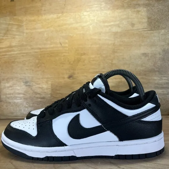 Nike Panda Dunk Retro Low Womens Size 7.5 Shoes Sneakers Black White DD1503-101