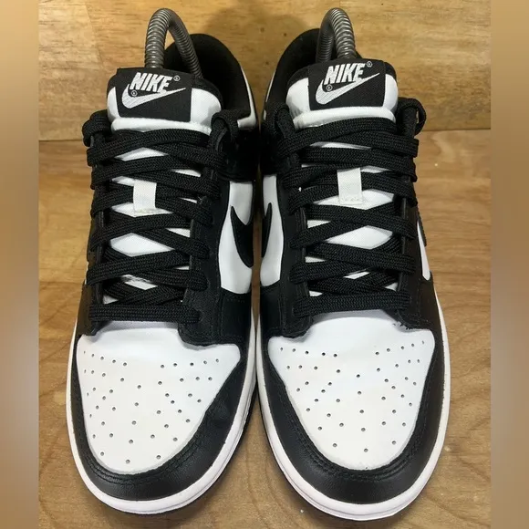 Nike Panda Dunk Retro Low Womens Size 7.5 Shoes Sneakers Black White DD1503-101