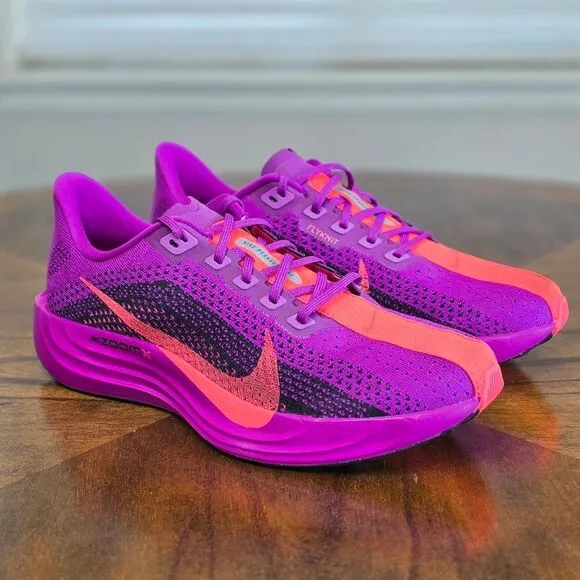Nike Pegasus Plus Vivid Purple Turbo Running Shoes Flyknit FQ7262-500 Men's 8.5