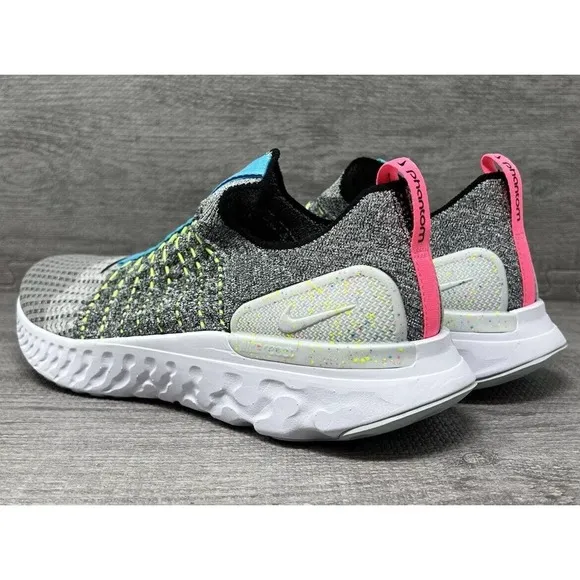 Nike Phantom Run Flyknit 2 Crater Slip On Running Shoes Mens 10 Fast Ship