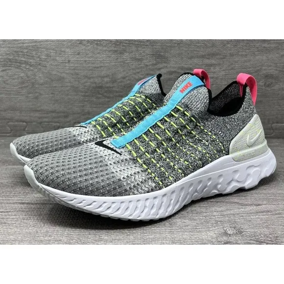 Nike Phantom Run Flyknit 2 Crater Slip On Running Shoes Mens 10 Fast Ship
