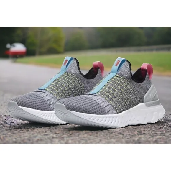 Nike Phantom Run Flyknit 2 Crater Slip On Running Shoes Mens 10 Fast Ship